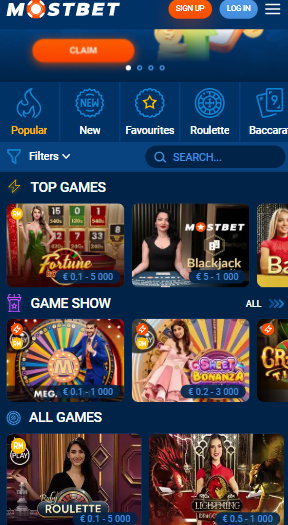 Live Casino Mostbet