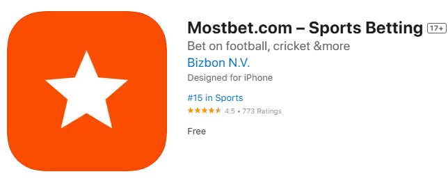 Download Mostbet for ios